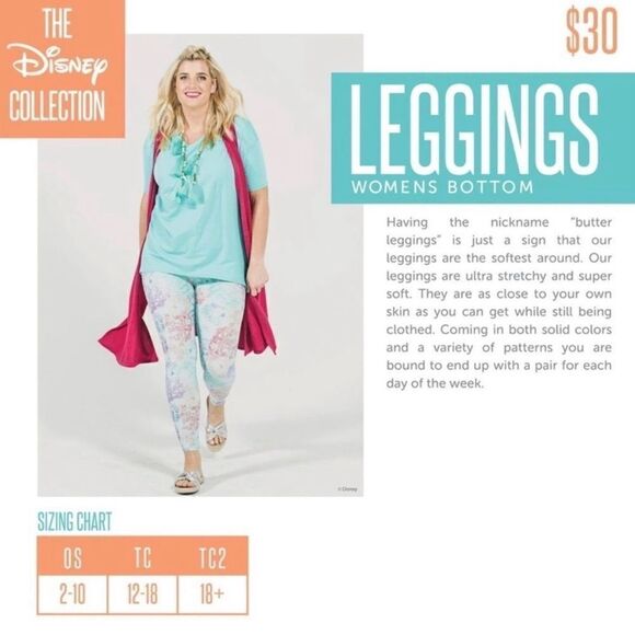 LuLaRoe One Size Leggings • Disney’s Minnie Mouse • Multicolor•Geometric Designs - Picture 10 of 12